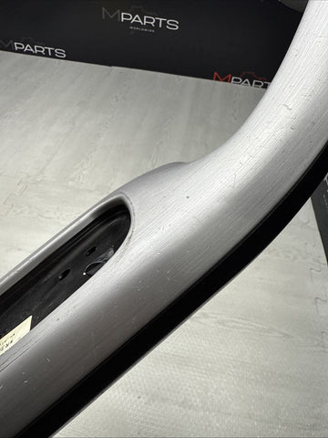 01-06 BMW E46 M3 Brushed Aluminum/Black Door Trim Armrest Front Left Driver