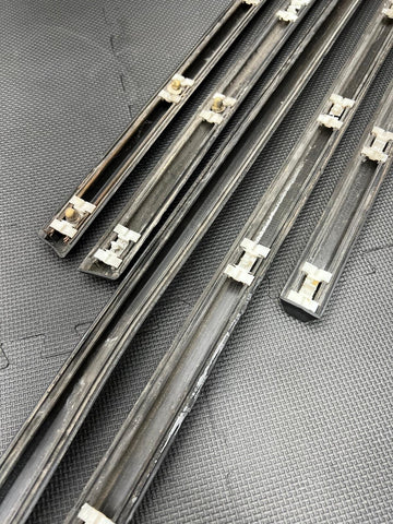 BMW E36 Sedan 3 Series Side Door Panel Moulding Trim Set With Clips 5pcs
