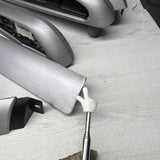 01-06 BMW E46 M3 Convertible Interior Armrests Trim Set Brushed Aluminum *Notes*