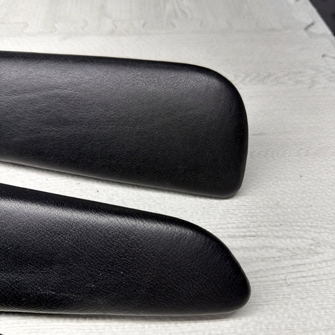 01-06 BMW E46 M3 Convertible Door Upper Arm Rest Armrest Pads Black *Notes*