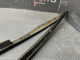 10-15 FERRARI 458 ITALIA ROOF GUTTER TRIMS MOULDINGS NERO DAYTONA 82275412