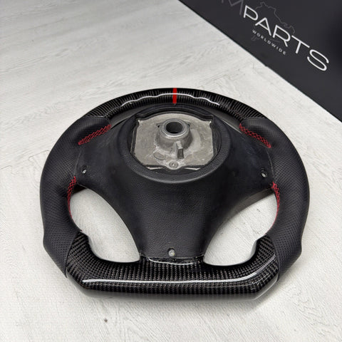 08-13 BMW E90 E92 E93 M3 OHC Carbon fiber Steering Wheel Tri Stitched Manual