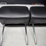 2001-2006 BMW E46 M3 Convertible Black Rear Headrests Head Rests Pair *Tabs*