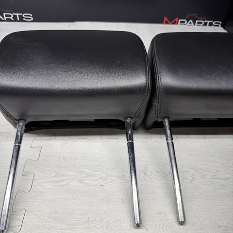 2001-2006 BMW E46 M3 Convertible Black Rear Headrests Head Rests Pair *Tabs*