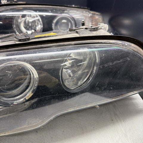 04-06 BMW E46 325CI 330CI M3 2doors Headlights Assy OEM Pair L&R AFS Xenon *Tab*