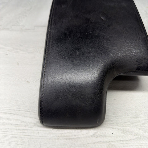 01-06 BMW E46 M3 Center Console Armrest Arm Rest Black Leather *Notes*