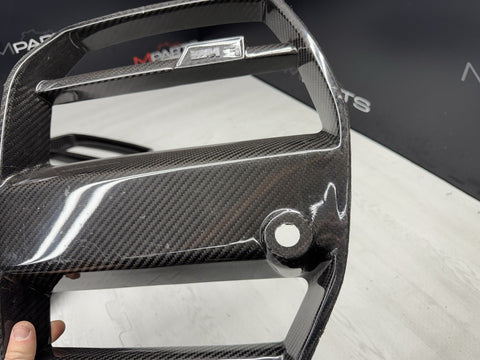 21-26 BMW G80 G82 G83 M3 M4 FRONT BUMPER KIDNEY CENTER GRILLE GRILL CARBON FIBER
