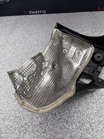 17-25 OEM Porsche 718 982 Rear Left Bumper Heat Shield Support Bracket *Cracks