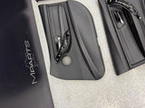15-18 BMW F80 M3 Sedan Front Rear Door Card Panels Leather Black Set OEM *notes*