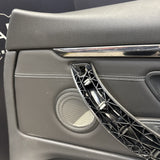 15-20 BMW F82 F83 M4 S55 Front Right Passenger Black Leather Door Card Panel