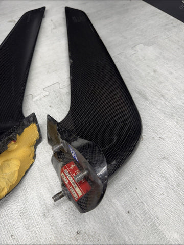 10-15 Ferrari 458 Italia Front Carbon Fiber Splitters *Damage