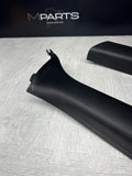 01-06 BMW E46 M3 Convertible Front A Pillars Black Original OEM Pair