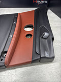 2008-2013 BMW E92 M3 Coupe Left Rear Interior Trim Panel Fox Red Leather OEM