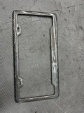 LICENSE PLATE FRAME BRACKET MOUNT HOLDER REAL CARBON FIBER