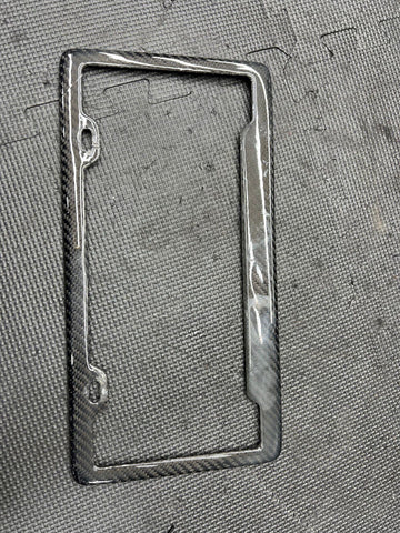 LICENSE PLATE FRAME BRACKET MOUNT HOLDER REAL CARBON FIBER