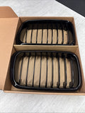 NEW BMW 91-96 E36 M3 Front Kidney Grilles Gloss Black Set