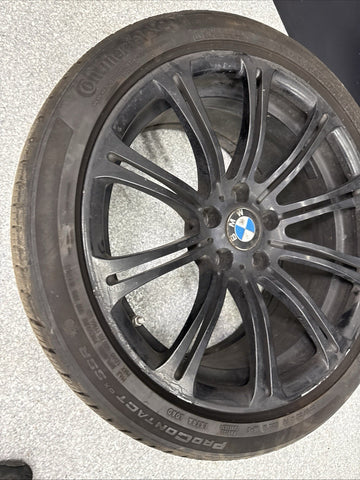 08-13 OEM BMW E90 E92 E93 M3 Rear 19” Wheel Rim Style 220M Black 19x9.5 ET23