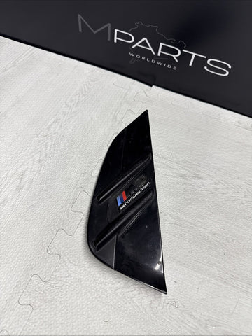 BMW 21-26 G80 M3 COMPETITION LEFT FENDER GRILL GRILLE BADGE BLACK 177057-10