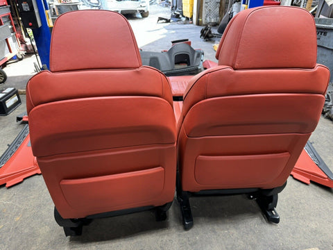 12-17 OEM BMW F10 M5 Complete RED Leather Interior Seats Panels Set