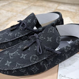 Louis Vuitton LV Driver Mocassin Black Size 9 Authentic Designer *Notes*