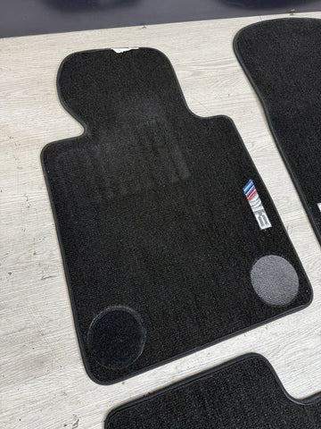 Genuine 01-06 BMW E46 M3 Coupe Carpets Floor Mats Black Front & Rear