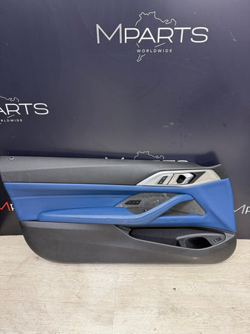 BMW 21-26 G82 G83 M4 Coupe Front Left Driver Side Door Panel Fjords Blue