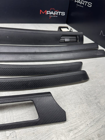 08-13 BMW E92 E93 M3 Interior Trim Set Carbon Leather OEM Genuine *Notes*