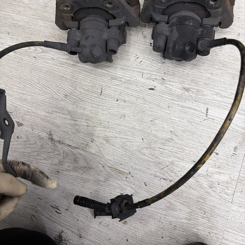 01-06 E46 M3 Rear Brake Calipers Left Right Pair Set Original Red