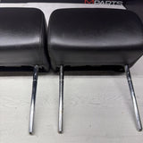 2001-2006 BMW E46 M3 Convertible Black Rear Headrests Head Rests Pair *Tabs*