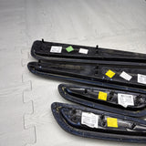 01-06 BMW E46 M3 Convertible Door Upper Arm Rest Armrest Pads Black