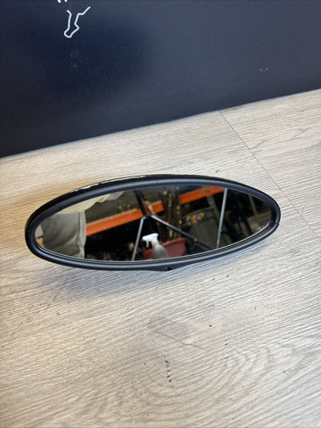 01-06 BMW E46 M3 Rearview Rear View Oval Mirror *GLUED*