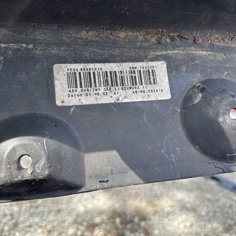 2001-2006 BMW E46 M3 Jet Black Rocker Panel Side Skirt OEM Left Driver