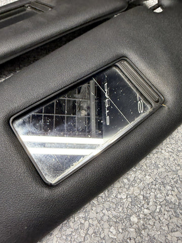 BMW 94-99 E36 M3 Sedan Black Sun Visors Sunvisors Pair OEM