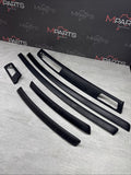 08-13 BMW E92 E93 M3 Interior Trim Set Carbon Leather OEM Genuine *4 Broken Tabs