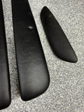 01-06 BMW E46 M3 Convertible Door Upper Arm Rest Armrest Pads Black