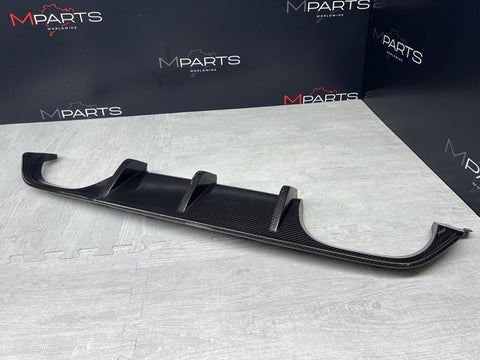 BMW 15-20 F80 F82 F83 M3 M4 OEM REAR BUMPER CARBON DIFFUSER VALANCE 51122350697