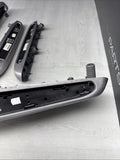 01-06 BMW E46 M3 Coupe Brushed Aluminum/Grey Door Trims Armrests Front & Rear