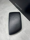 16-21 OEM BMW F87 M2 Center Armrest Tray Console Black Leather Blue Stitch