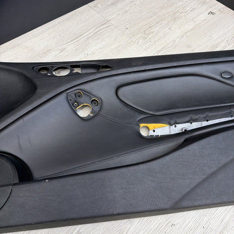 01-06 BMW E46 M3 FRONT PASSENGER RIGHT SIDE DOOR PANEL CARD BLACK OEM