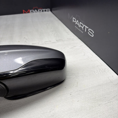 13-16 BMW F10 M5 LEFT DRIVER SIDE MIRROR NO CAMERA SAPPHIRE BLACK OEM