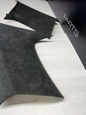 06-10 BMW E63 M6 COUPE Rear Interior C Pillar Trim Panel ALCANTARA Set