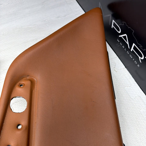 01-06 BMW E46 M3 Convertible Rear Left Right Door Cards Panels Trims Cinnamon