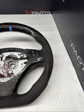 08-13 BMW E90 E92 E93 M3 OHC Carbon fiber Steering Wheel Tri Stitched Manual