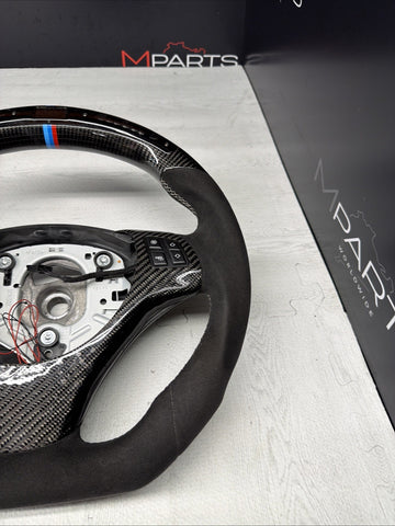 08-13 BMW E90 E92 E93 M3 OHC Carbon fiber Steering Wheel Tri Stitched Manual