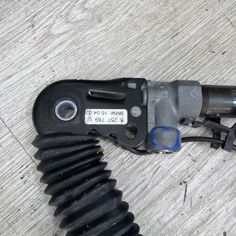 01-06 BMW E46 325 330 M3 Left Driver Lower SeatBelt Seat Belt Buckle Tensioner