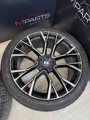 22" STAGGERED M SPORT COMPETITION STYLE WHEELS RIMS 5x120 BMW X6 M50i M60i