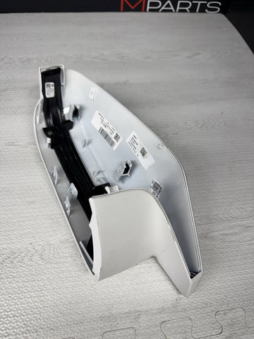 21-26 BMW G80 M3 Sedan Front Left Side Mirror Cap Cover + Light Alpine White