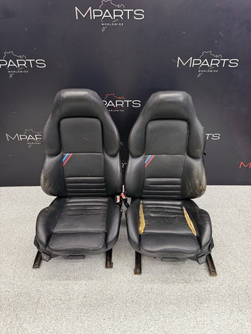 95-99 BMW E36 M3 Coupe Front Vaders Vader Seats Manual Black Ripped