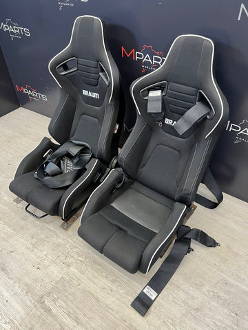 BMW Front BRAUM Sport Seats Black Pair