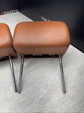 2001-2006 BMW E46 M3 Convertible Cinnamon Rear Headrests Head Rests Pair OEM